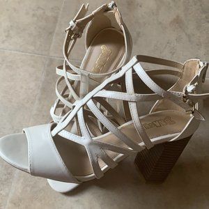 Brash strappy high heels